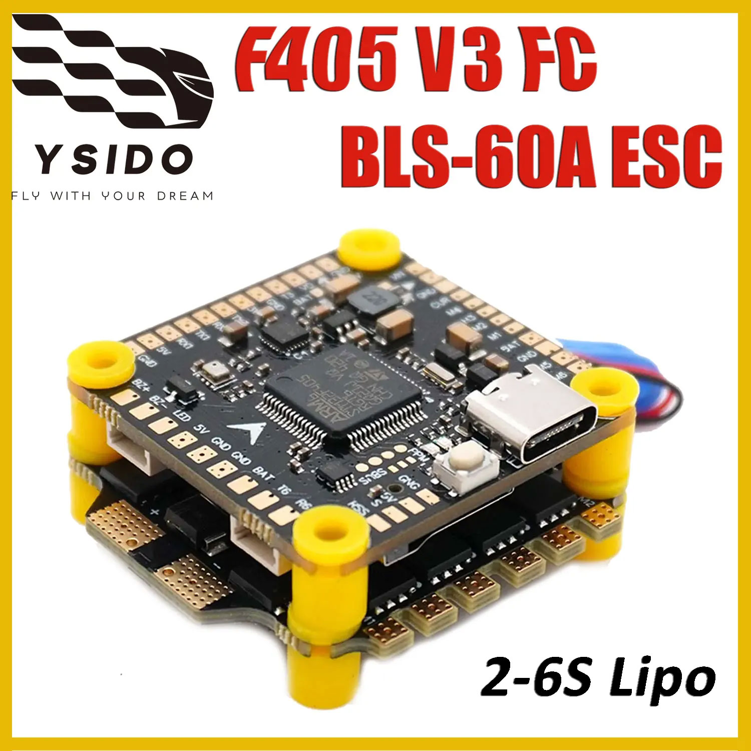 YSIDO F405 V3 Flight Controlle - đánh giá và giá Drone Racing Flight Controller